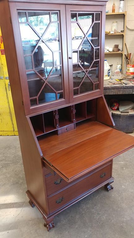 Cabinet with Table — Schererville, IN — Anthony Carlo Fine Finishing & Restoration