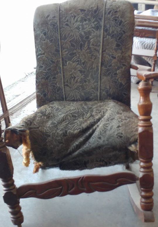 Rocking Chair Before — Schererville, IN — Anthony Carlo Fine Finishing & Restoration