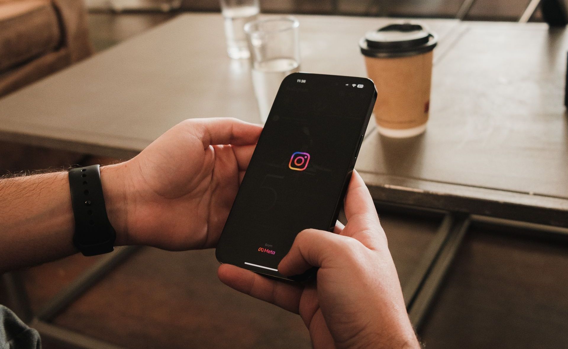 Telefoon met Instagram