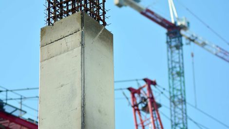 Concrete pillars