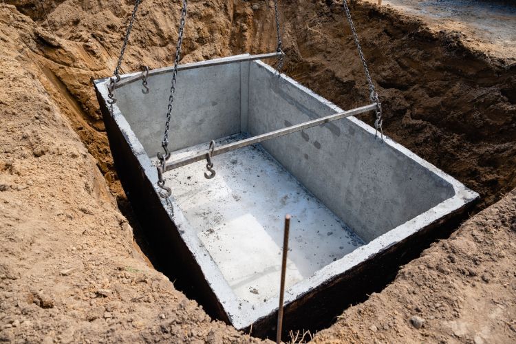 concrete drainage box