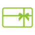 green gift card icon