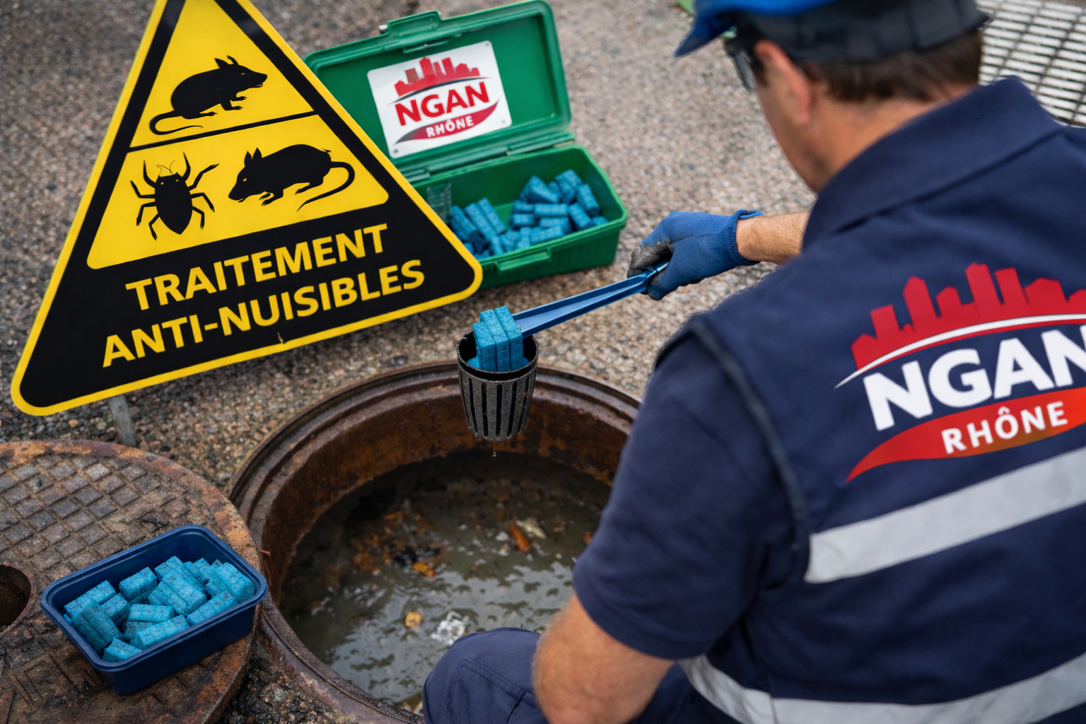 Dératisation réseaux d'eaux usées