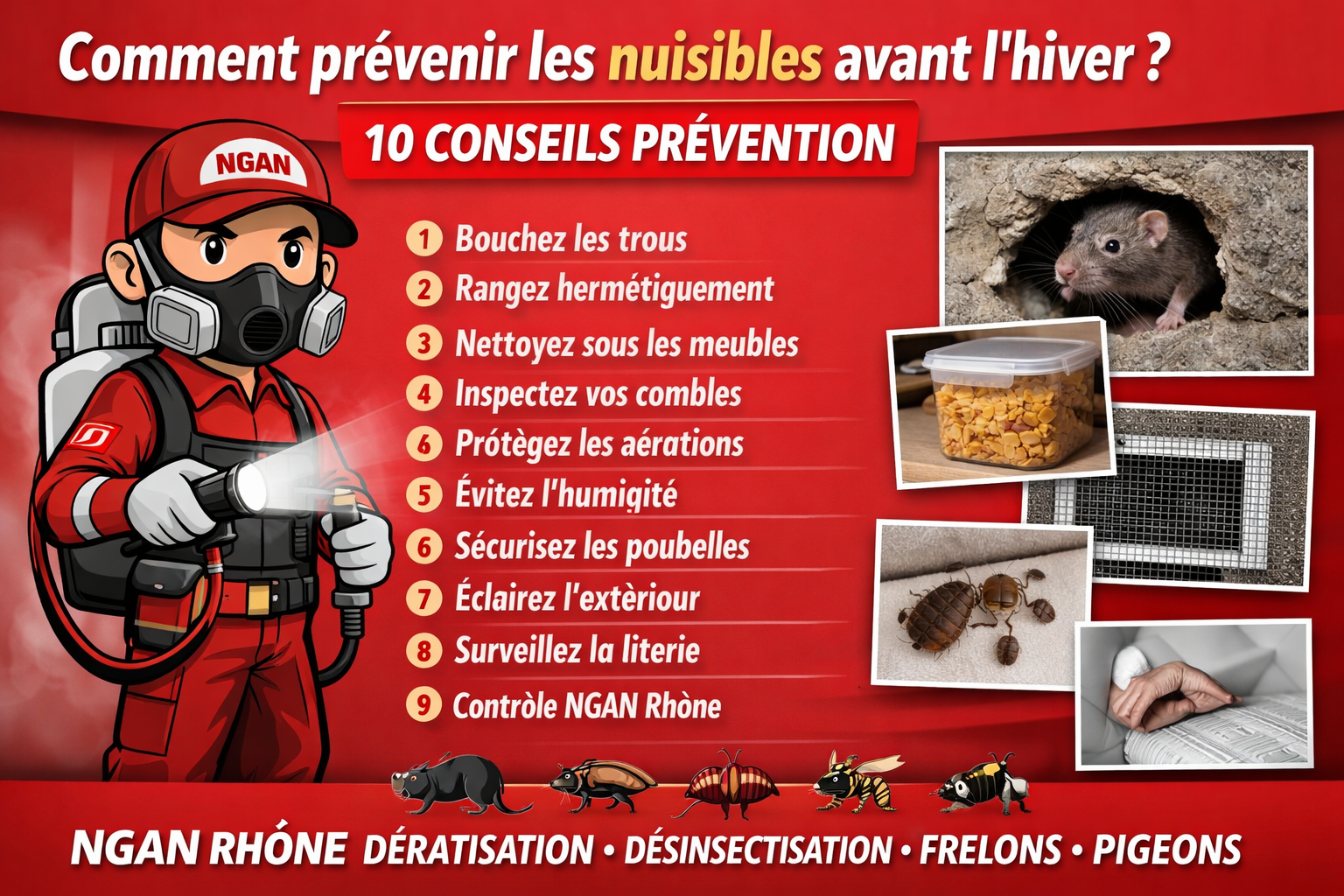 prévention contre les nuisibles