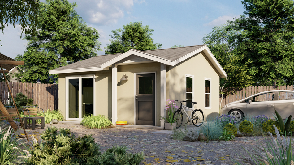 A one-bedroom accessory dwelling unit (ADU) casita.