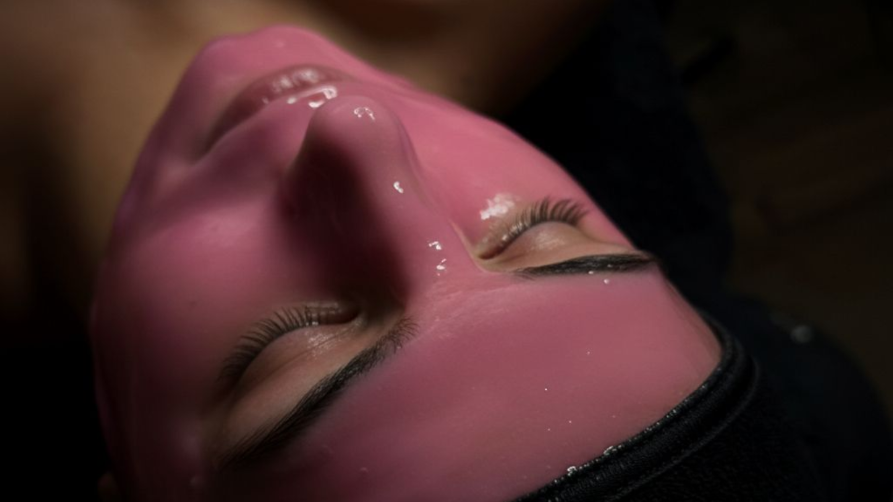 Pumkin cream face mask at Aurah spa in Prestwick, Ayrshire