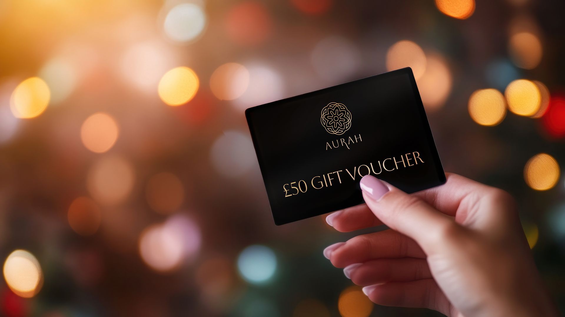 An Aurah £50 gift voucher for luxury spa treatments this Christmas