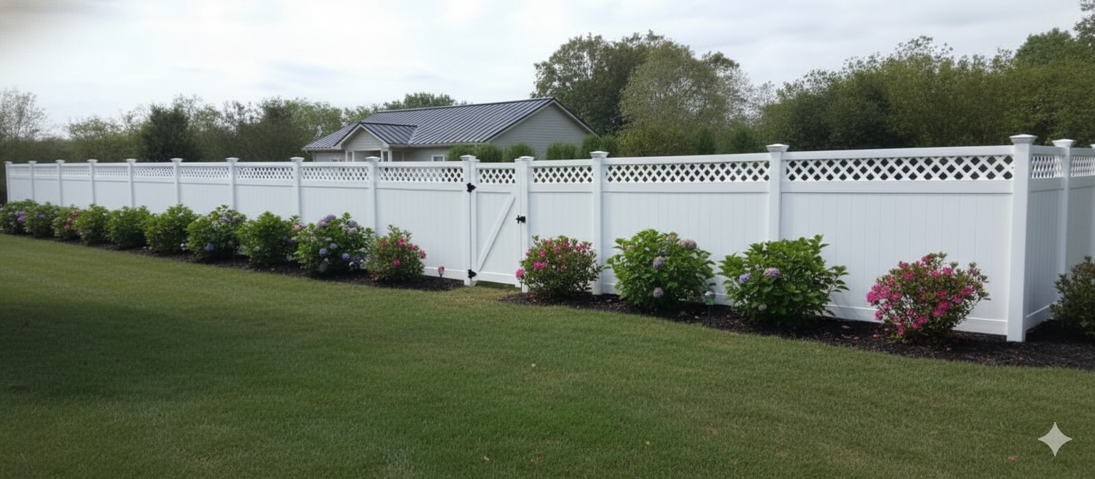 Green manicured garden with various trimmed bushes and trees under a clear sky.