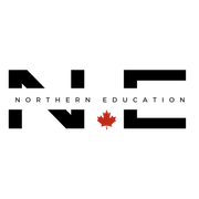 The logo for northern education has a maple leaf on it.