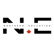 The logo for northern education has a maple leaf on it.