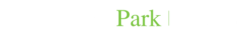 The word park is written in green on a white background
