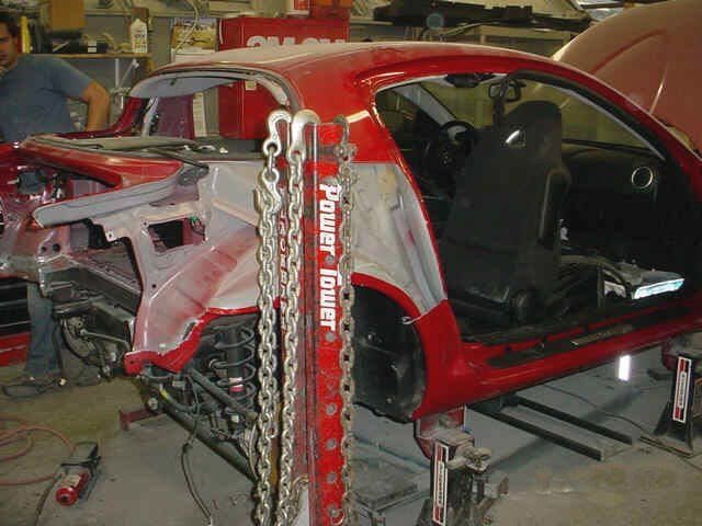 Damage Fixing — Fixing Red RX8 in Louisville, KY