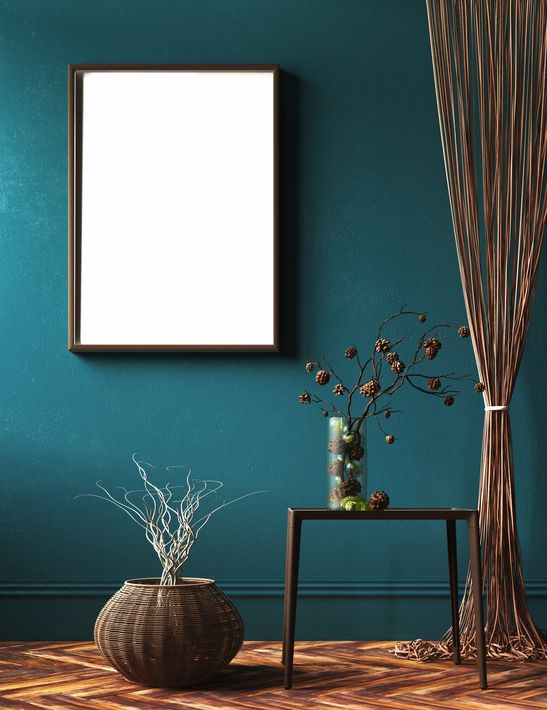 Living Room with Frame and Curtain — Sheboygan, WI — Hohmann Painting & Decorating, Inc. Living Room with Frame and Curtain — Sheboygan, WI — Hohmann Painting & Decorating, Inc.