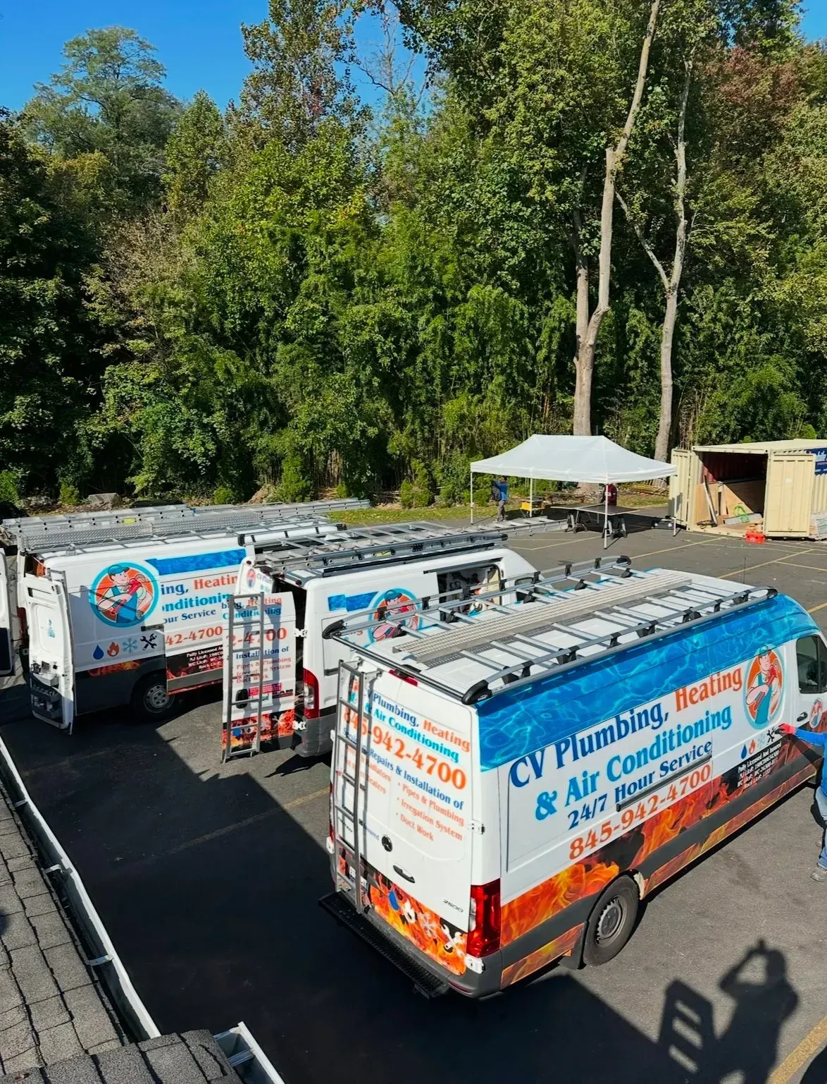 A happy man talking on the phone