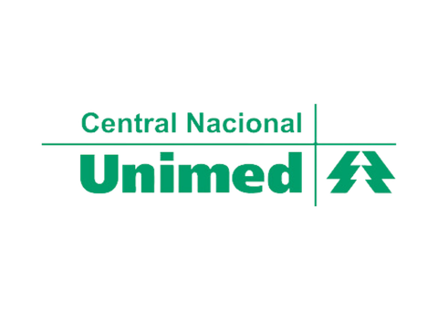 Logo da Central Nacional Unimed em verde sobre fundo branco.