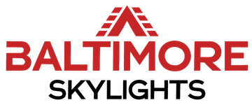 Baltimore Skylight logo with a red roof-like graphic above red text