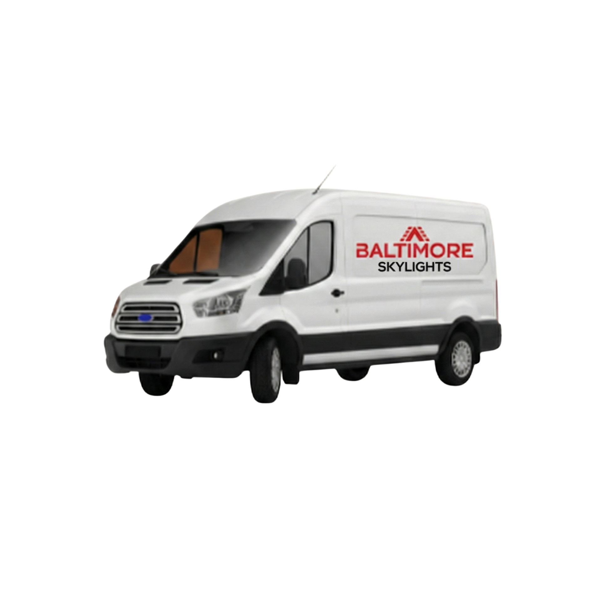 White van with