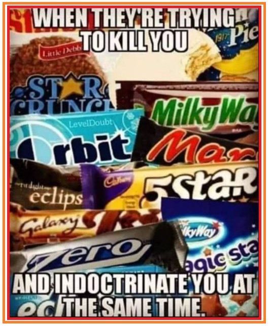 Candy bar names that represent the lie NASA tries to push