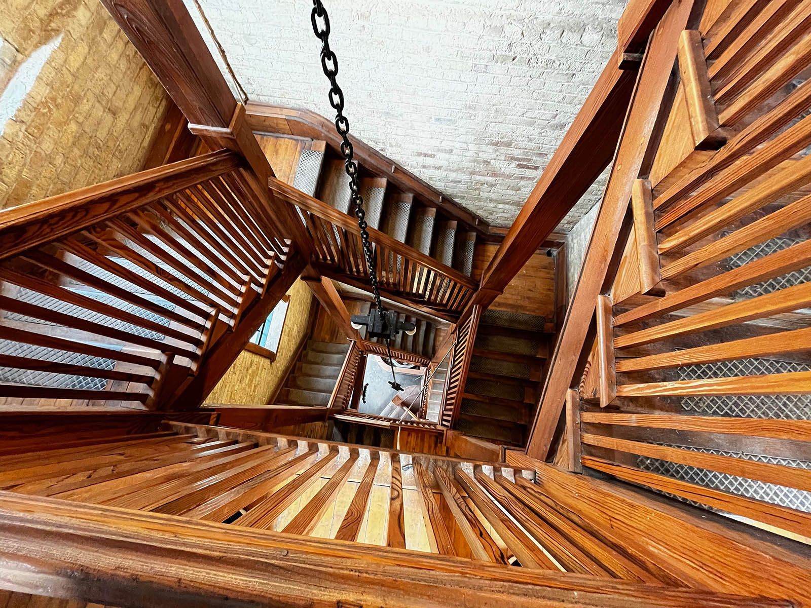 Photo of a vintage staircase
