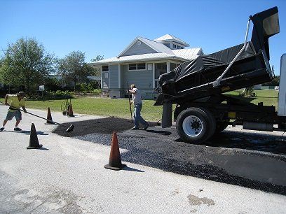 Dumping Asphalt - Pothole Repair in Sarasota, FL
