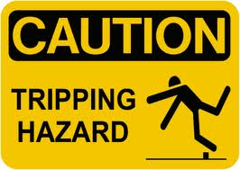 Tripping Hazard Sign - Driveway Repair in Sarasota, FL