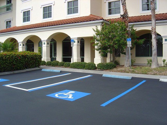 PWD Parking Area - Striping & Signs in Sarasota, FL
