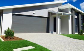 Concrete aggregate driveway