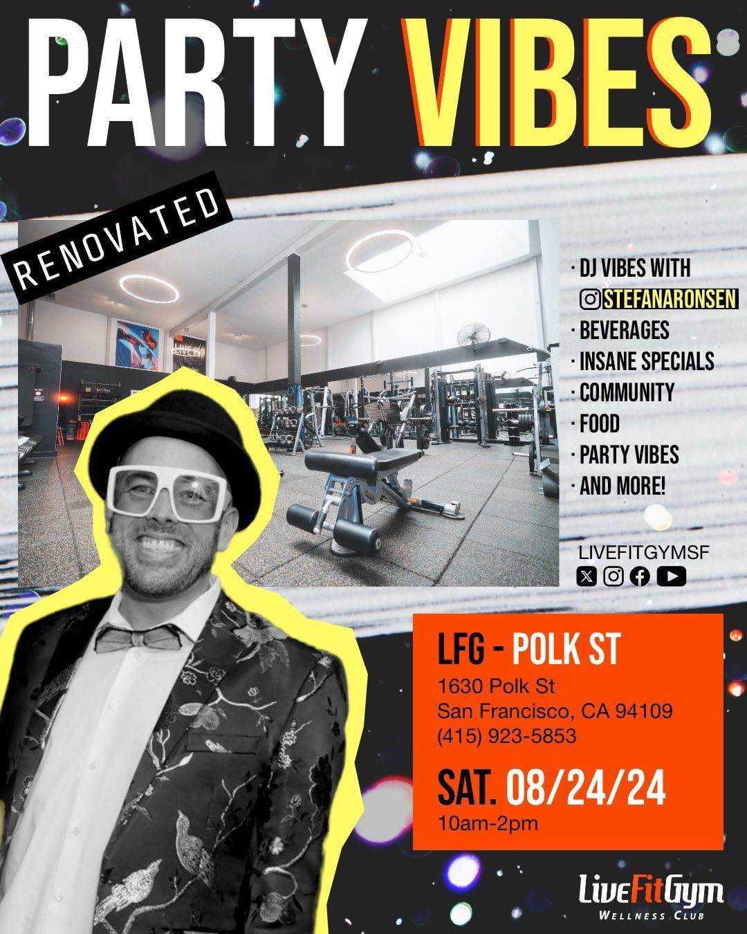 Party Flier for Gym Special in San Francisco