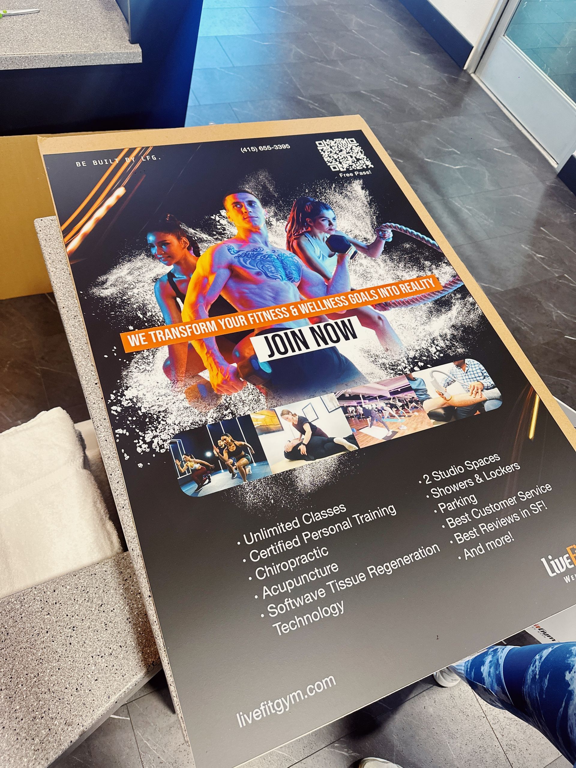 Sandwich Board for Gym