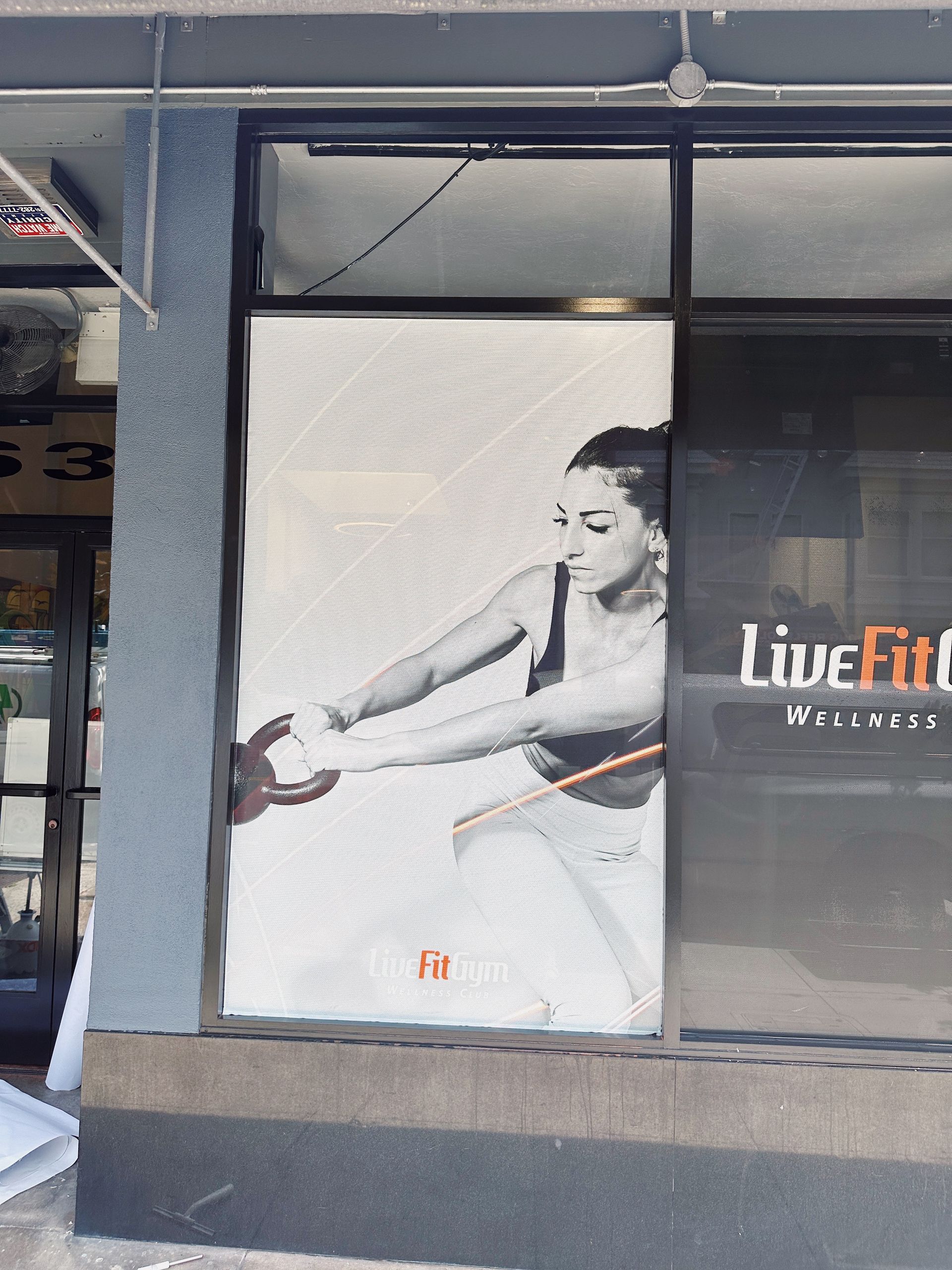 Gym Decal for Live Fit Gym