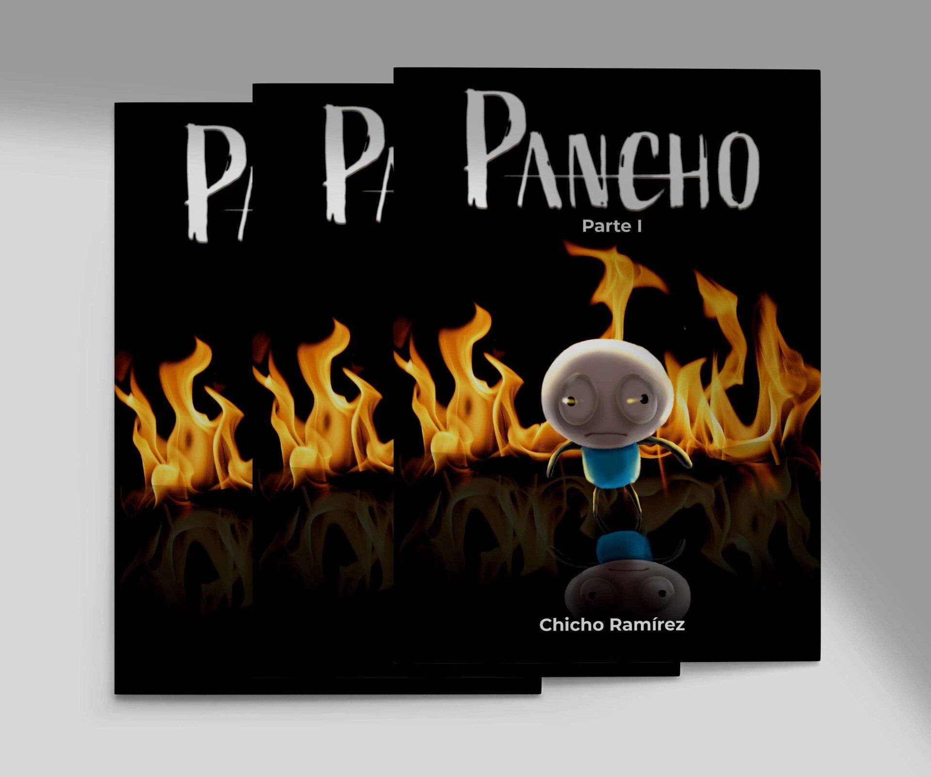 Un libro llamado pp pancho tiene una araña en la portada