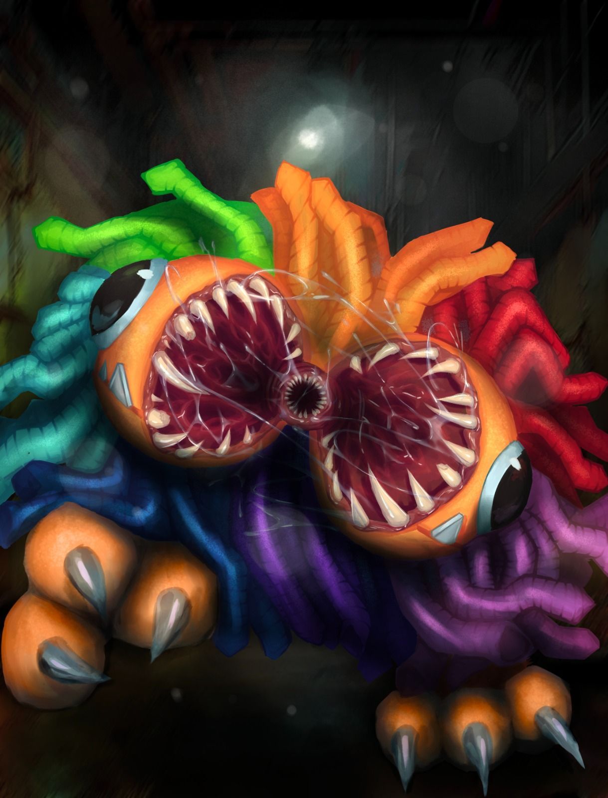 Ilustración digital tipo fanart YARNABI de Poppy Playtime Chapeter 4