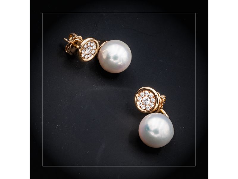 Orecchini di perle - gioielleria artigianale a Roma