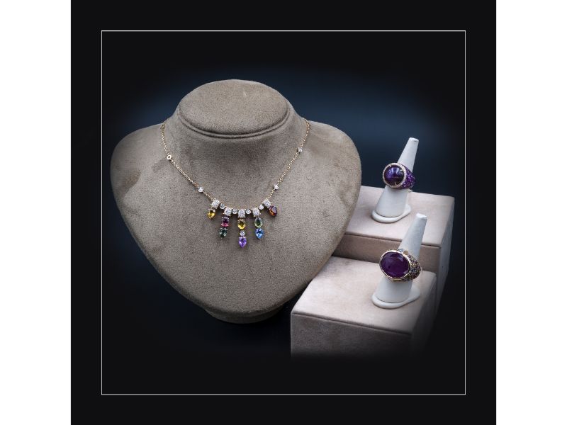 Collana e anelli - gioielleria artigianale a Roma