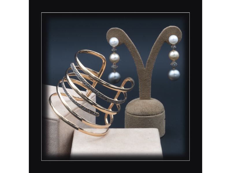 Bracciale e orecchini - gioielleria artigianale a Roma