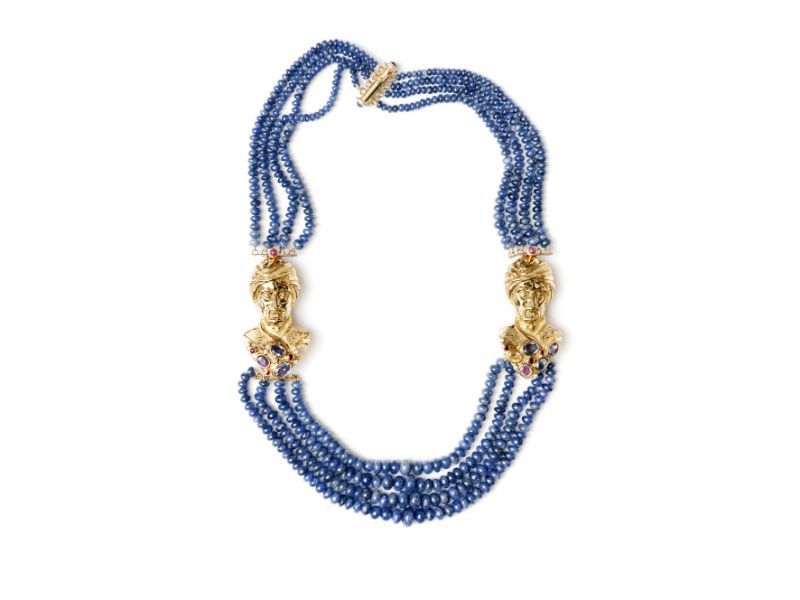Bracciale pietre blu - gioielleria artigianale a Roma