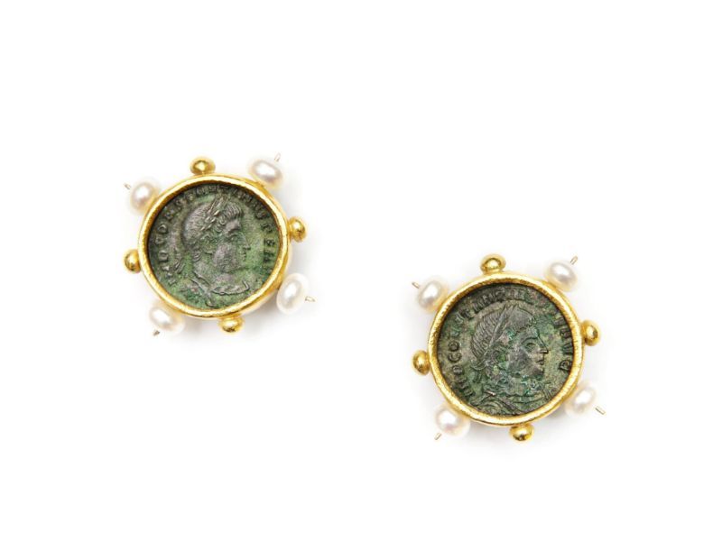 Orecchini a lobo con sole - gioielleria artigianale a Roma