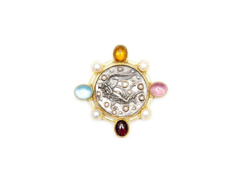 Gioiello con 4 pietre - gioielleria artigianale a Roma