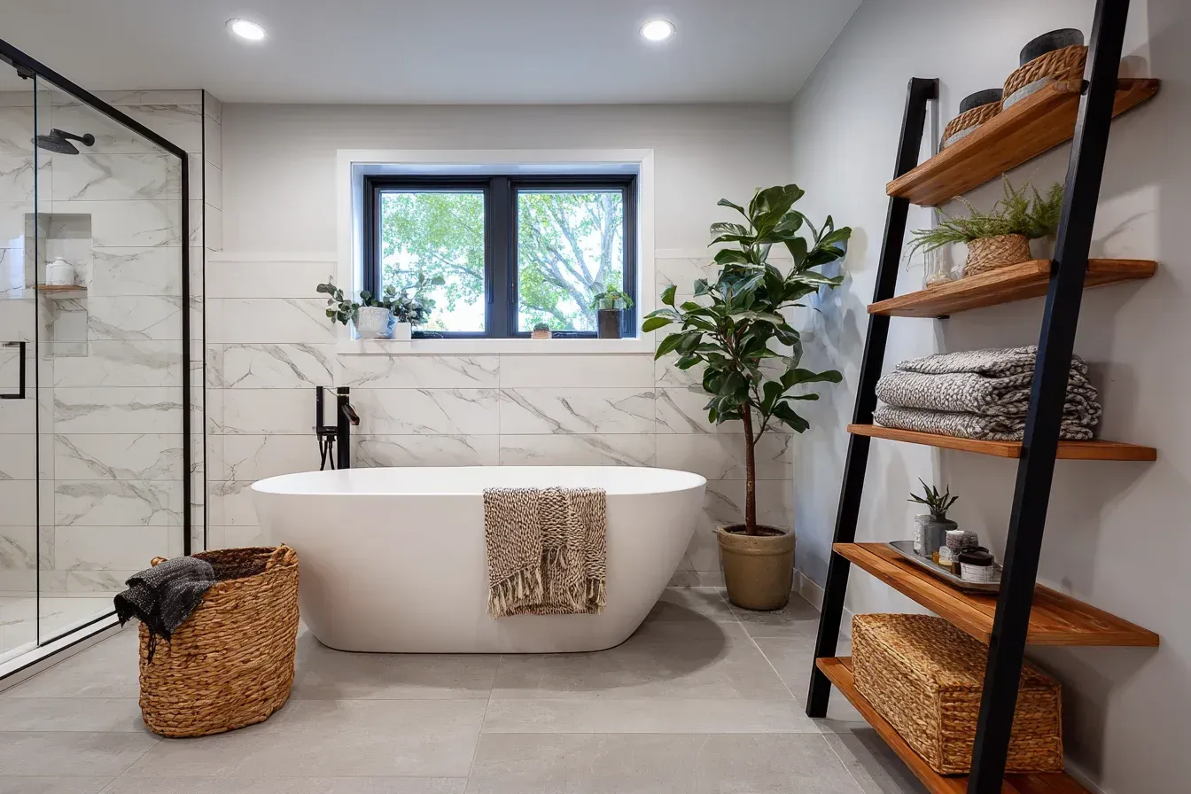 Bathroom renovations Coquitlam installing rain shower systems, tile wainscoting, and upgraded stainless-steel fixtures.
Coquitlam bathroom renovation including toilet replacement, custom tile walls, recessed lighting, and exhaust system upgrades.
Tri-Cities Coquitlam bathroom remodeling with standalone tubs, textured quartz vanities, and modern lighting.
Bathroom renovation Coquitlam with tile regrouting, tub refinishing, vanity installation, and overall bathroom restoration.
Coquitlam bathroom remodeling with premium tile craftsmanship, modern layout redesign, and flawless installation by certified contractors.