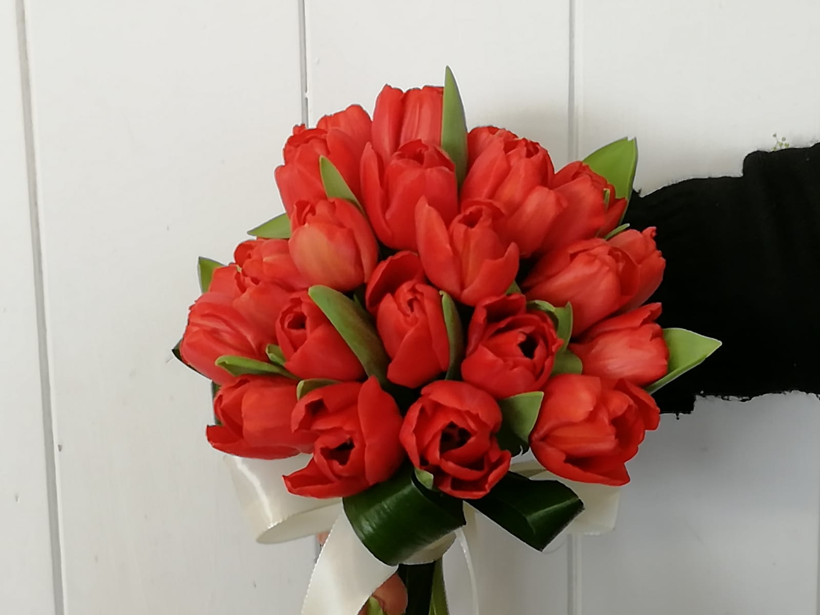 bouquet di tulipani rossi