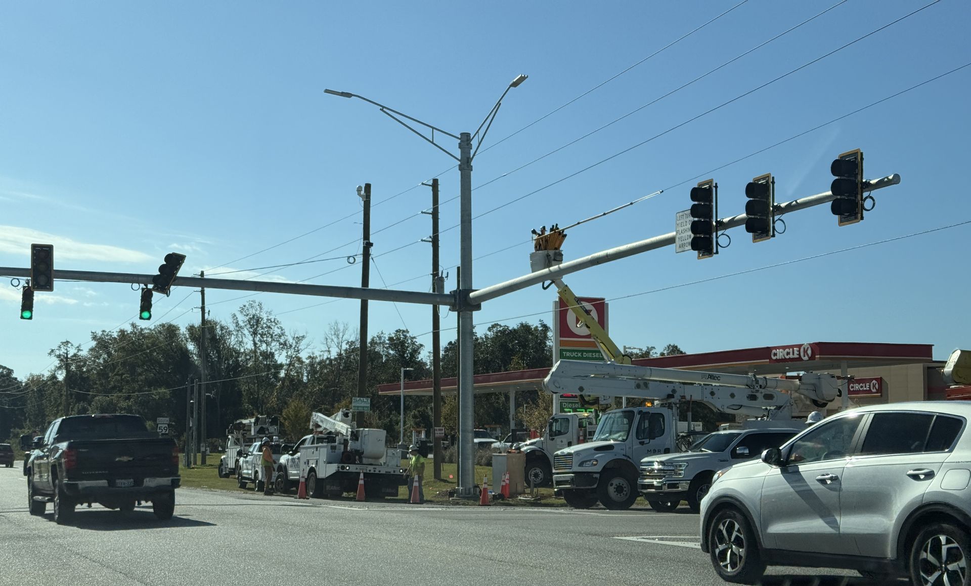 Work is complete on a series of improvements to one of the busiest intersections in Foley. 