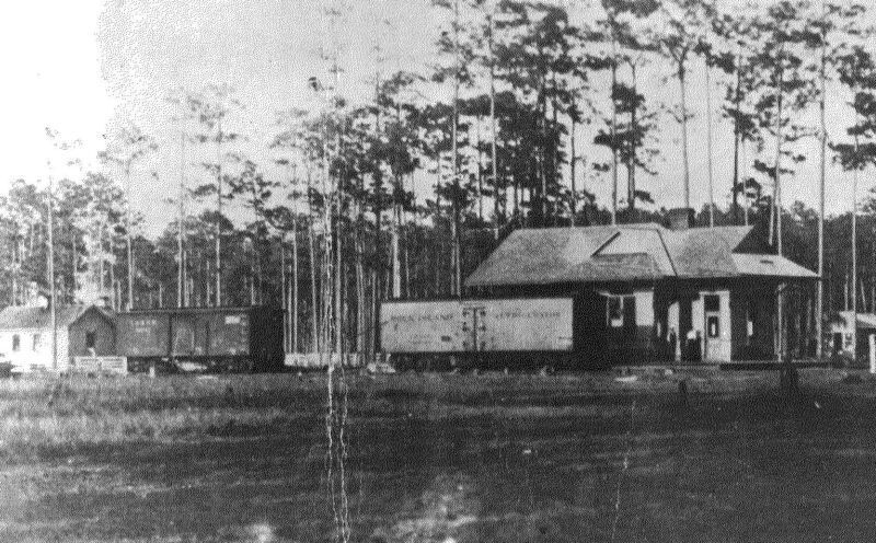 Built in 1905, Foley's Original Railroad Depot Destroyed in 1908 Fire