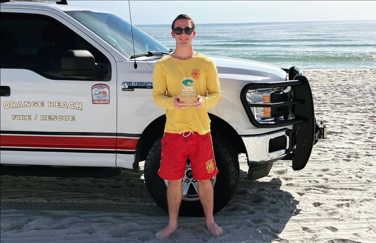 Forrest Rogers was named the Orange Beach, Alabama, Lifeguard of the Year for 2022.