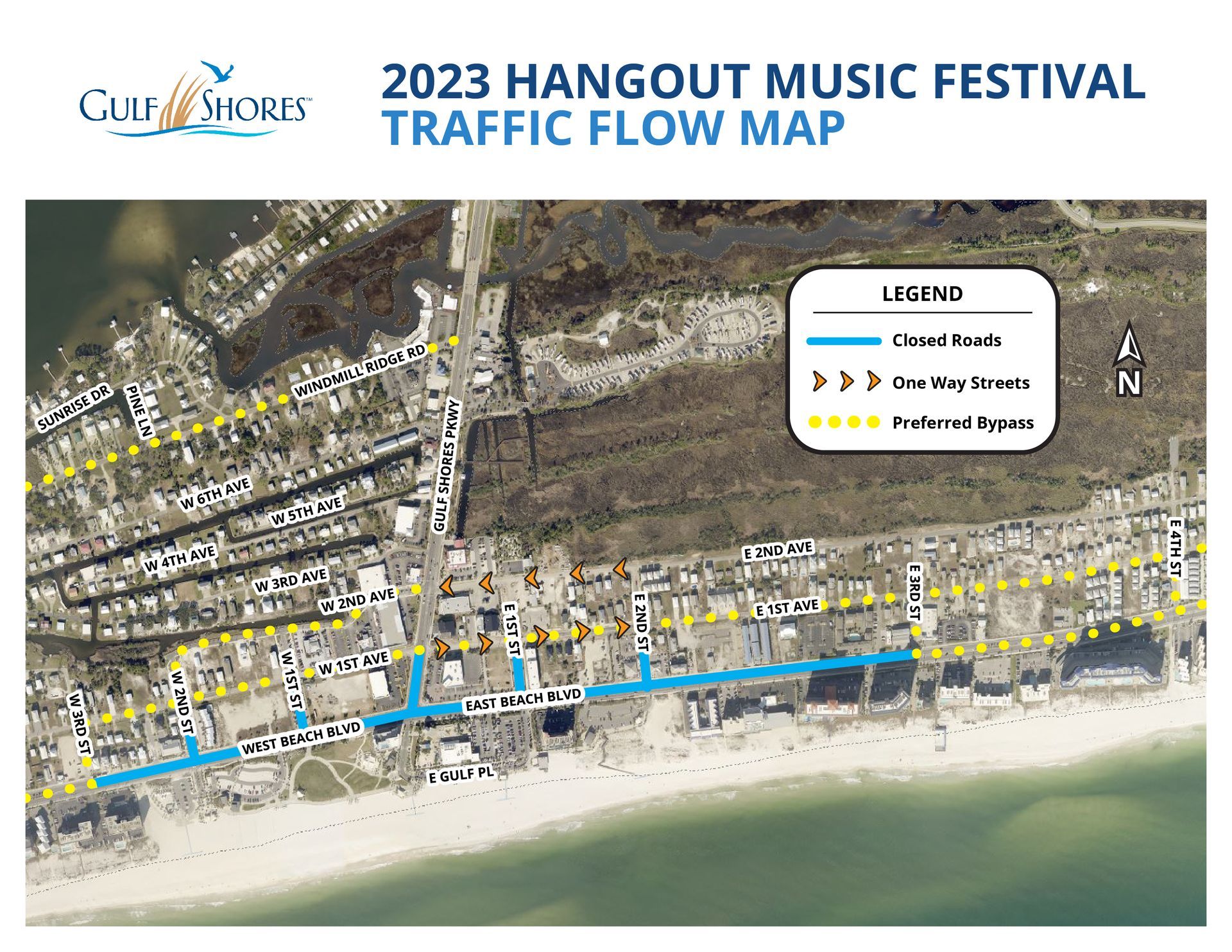 City Updates Traffic Plan for Hangout Music Festival 2023
