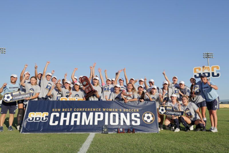 2023 Women's Soccer OCU Champions - Courtesy of Sun Belt Conference