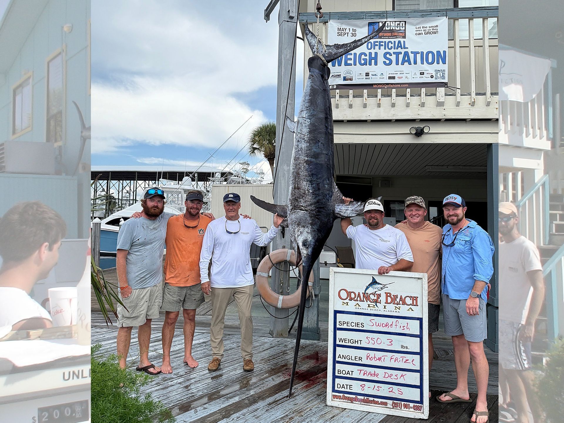 Alabama Angler Catches Record-Breaking 550-Pound Swordfish After Epic 4.5-Hour Fight