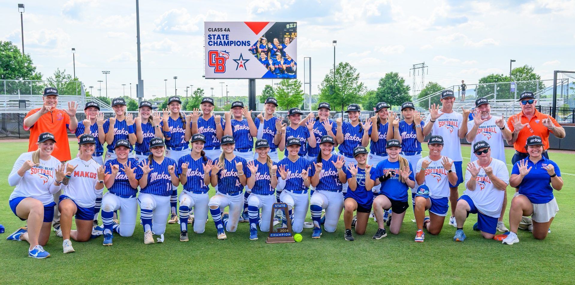 Orange Beach Lady Makos Softball Team is a 6-Time State Champs