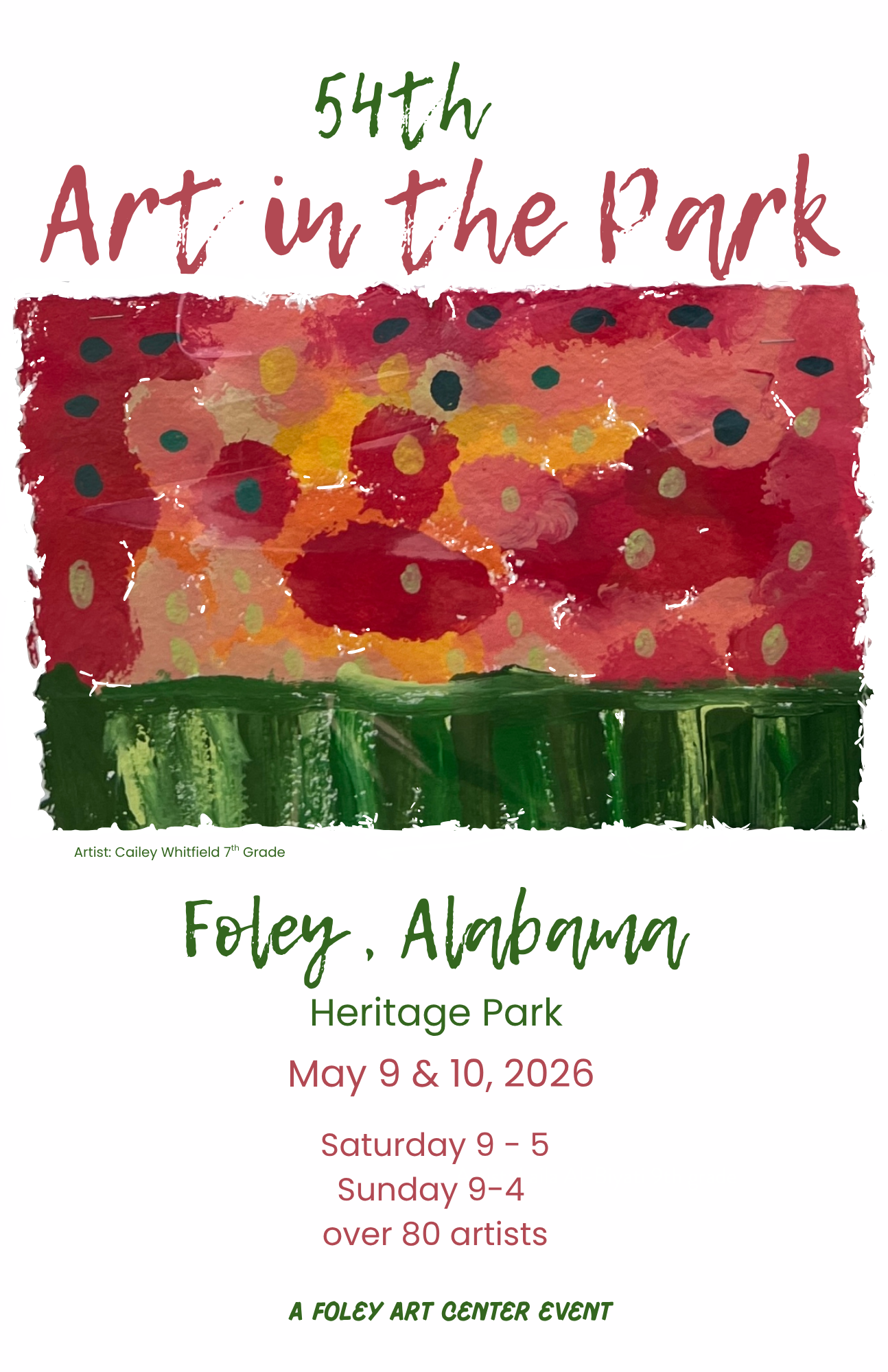 54th Annual Art In The Park Returns To Downtown Foley