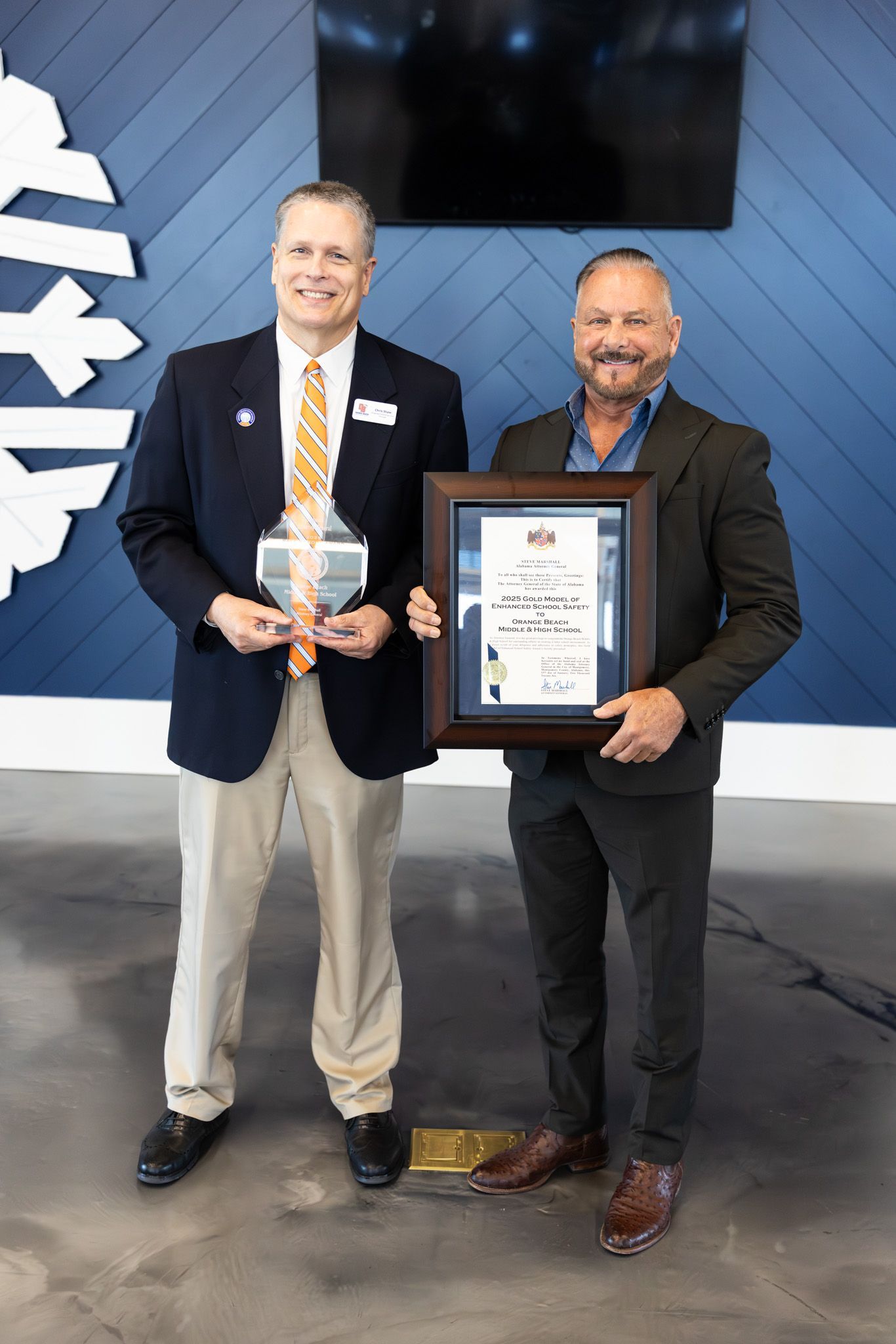 Orange Beach Middle/High School Wins Alabama Safety Award For Second Straight Year