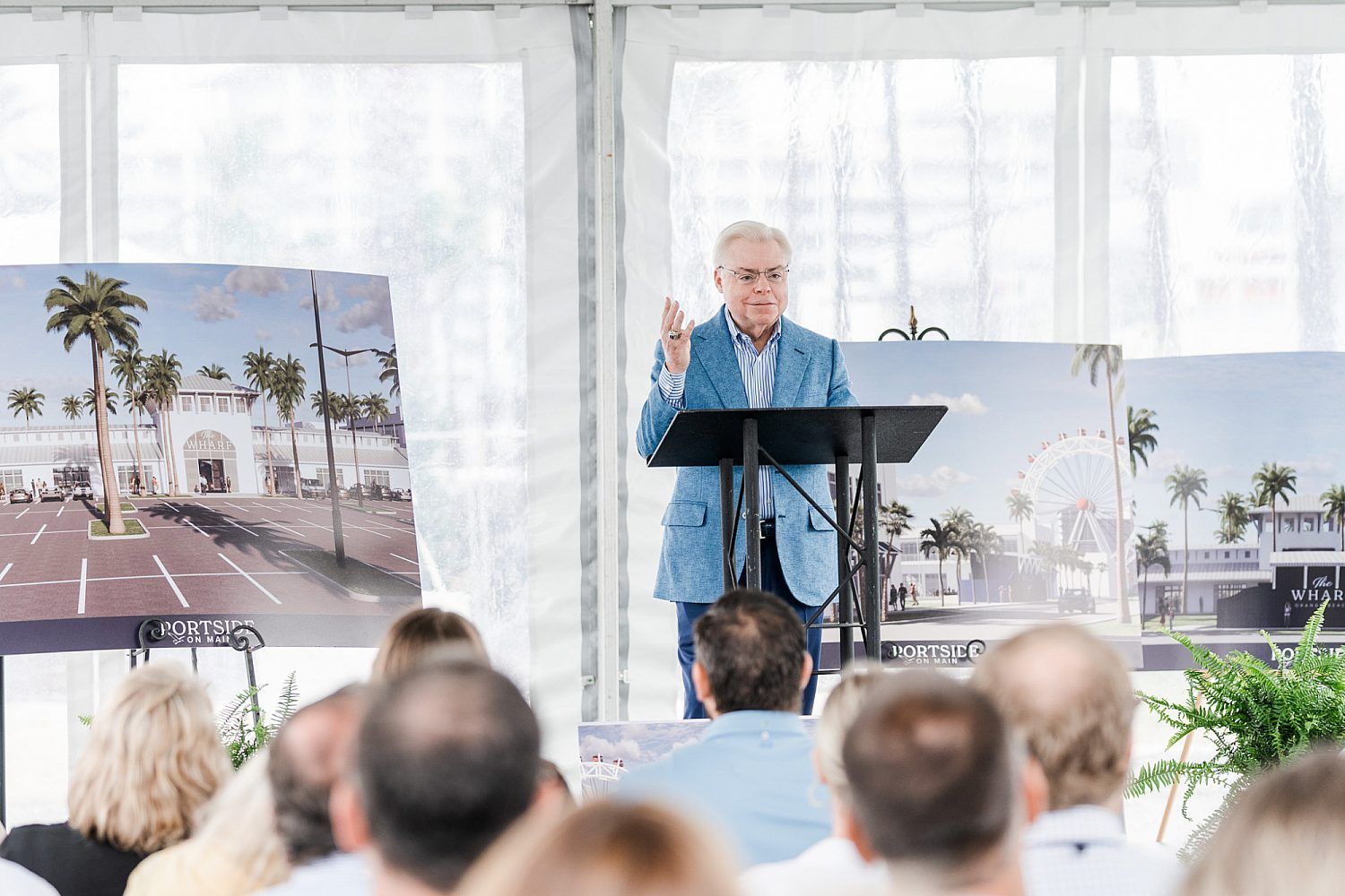 Art Favre, the owner of The Wharf, shared his vision for the new development.